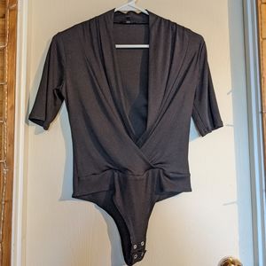 Dynamite Ribbed 3/4 sleeve bodysuit